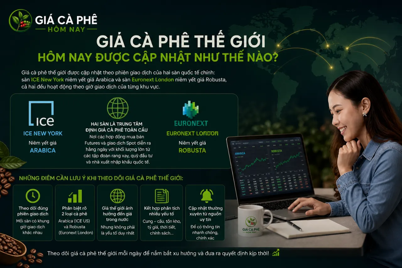 Giá Cà Phê Thế Giới Hôm Nay Được Cập Nhật Như Thế Nào?