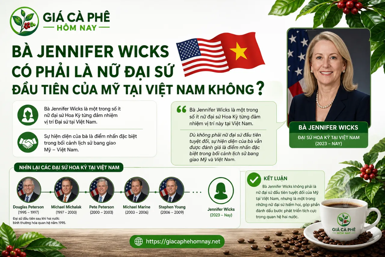 Bà Jennifer Wicks Có Phải Là Nữ Đại Sứ Đầu Tiên Của Mỹ Tại Việt Nam Không?