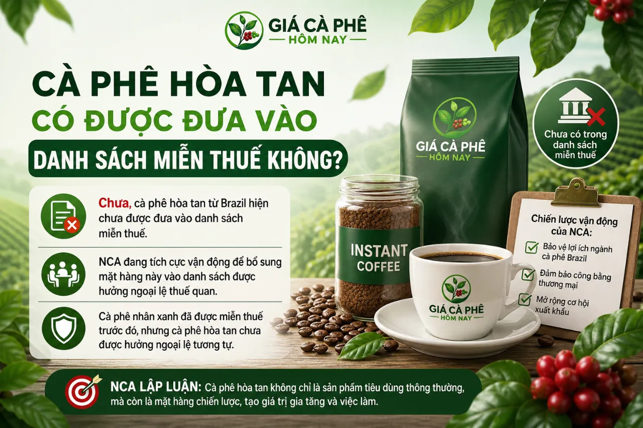 Cà Phê Hòa Tan Có Được Đưa Vào Danh Sách Miễn Thuế Không?