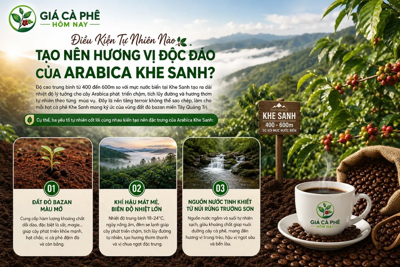 Điều Kiện Tự Nhiên Nào Tạo Nên Hương Vị Độc Đáo Của Arabica Khe Sanh?
