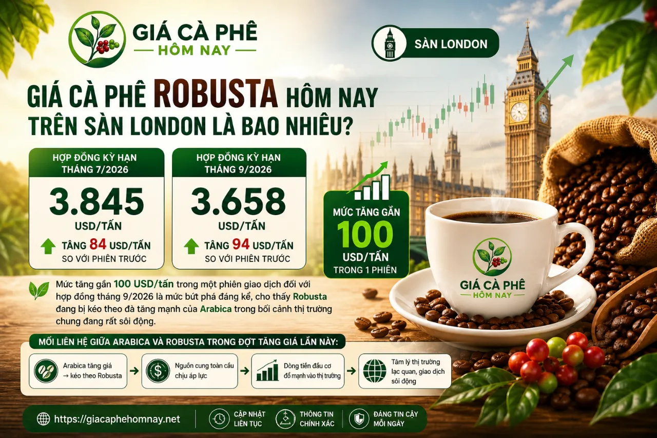 Giá Cà Phê Robusta Hôm Nay Trên Sàn London Là Bao Nhiêu?
