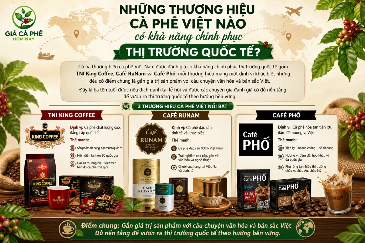 Những thương hiệu cà phê Việt nào có khả năng chinh phục thị trường quốc tế?