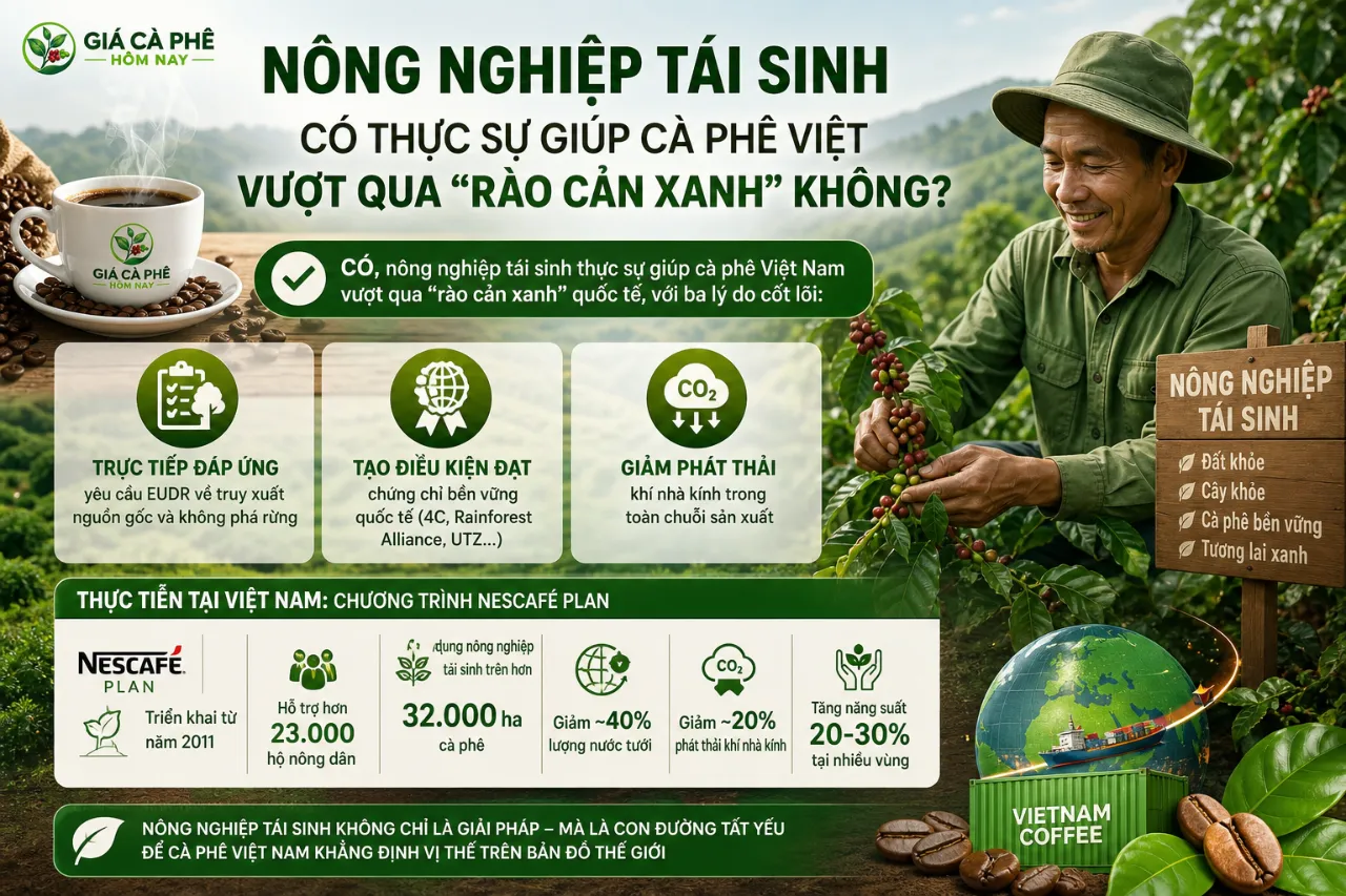 Nông Nghiệp Tái Sinh Có Thực Sự Giúp Cà Phê Việt Vượt Qua