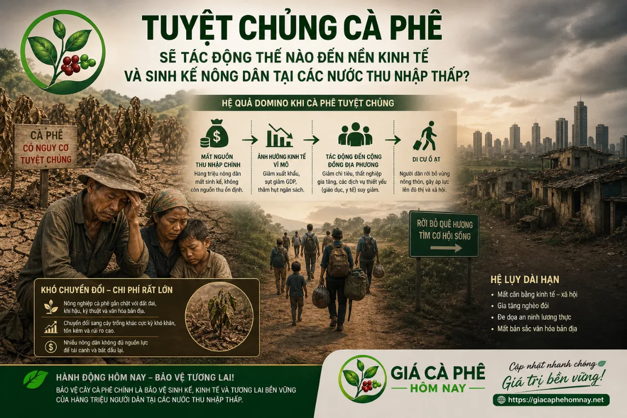 Tuyệt Chủng Cà Phê Sẽ Tác Động Thế Nào Đến Nền Kinh Tế Và Sinh Kế Nông Dân Tại Các Nước Thu Nhập Thấp?