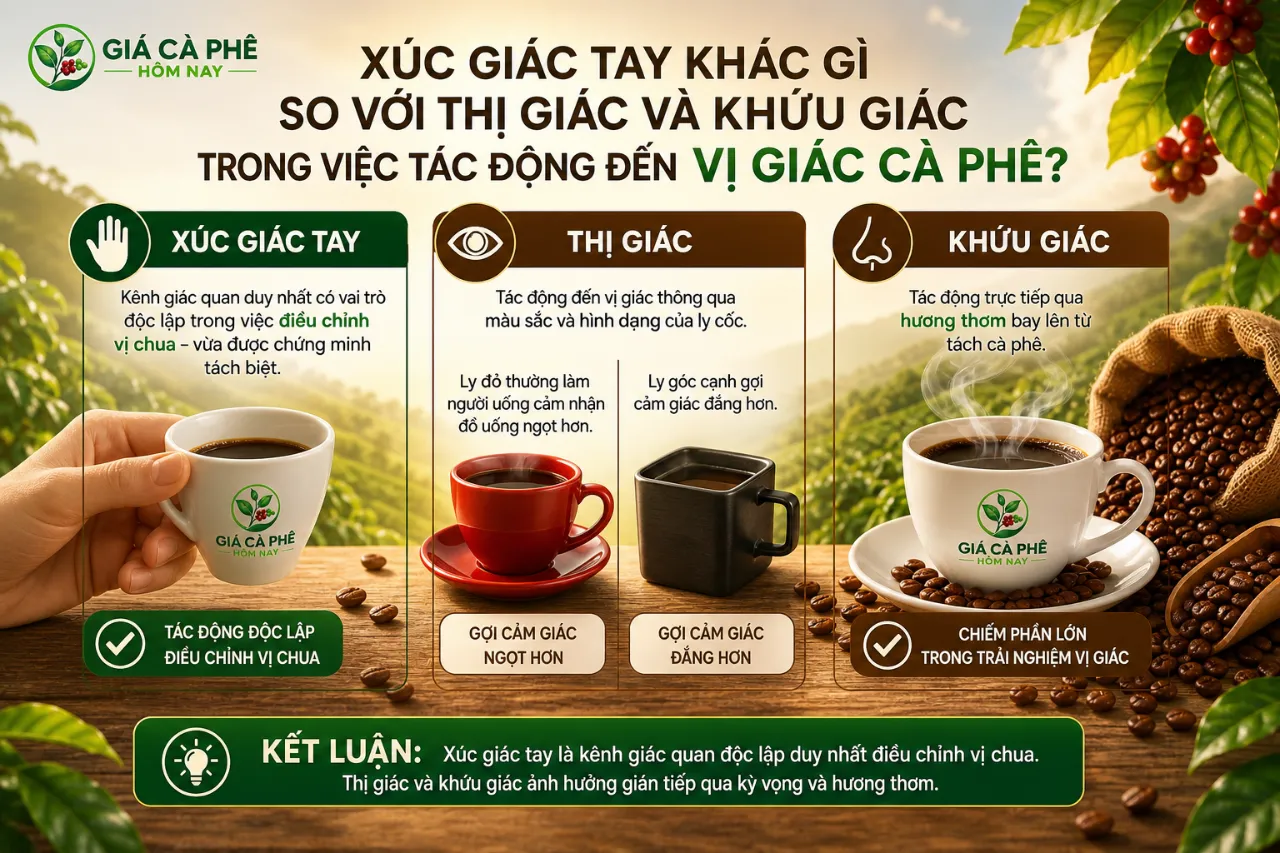 Xúc Giác Tay Khác Gì So Với Thị Giác Và Khứu Giác Trong Việc Tác Động Đến Vị Giác Cà Phê?