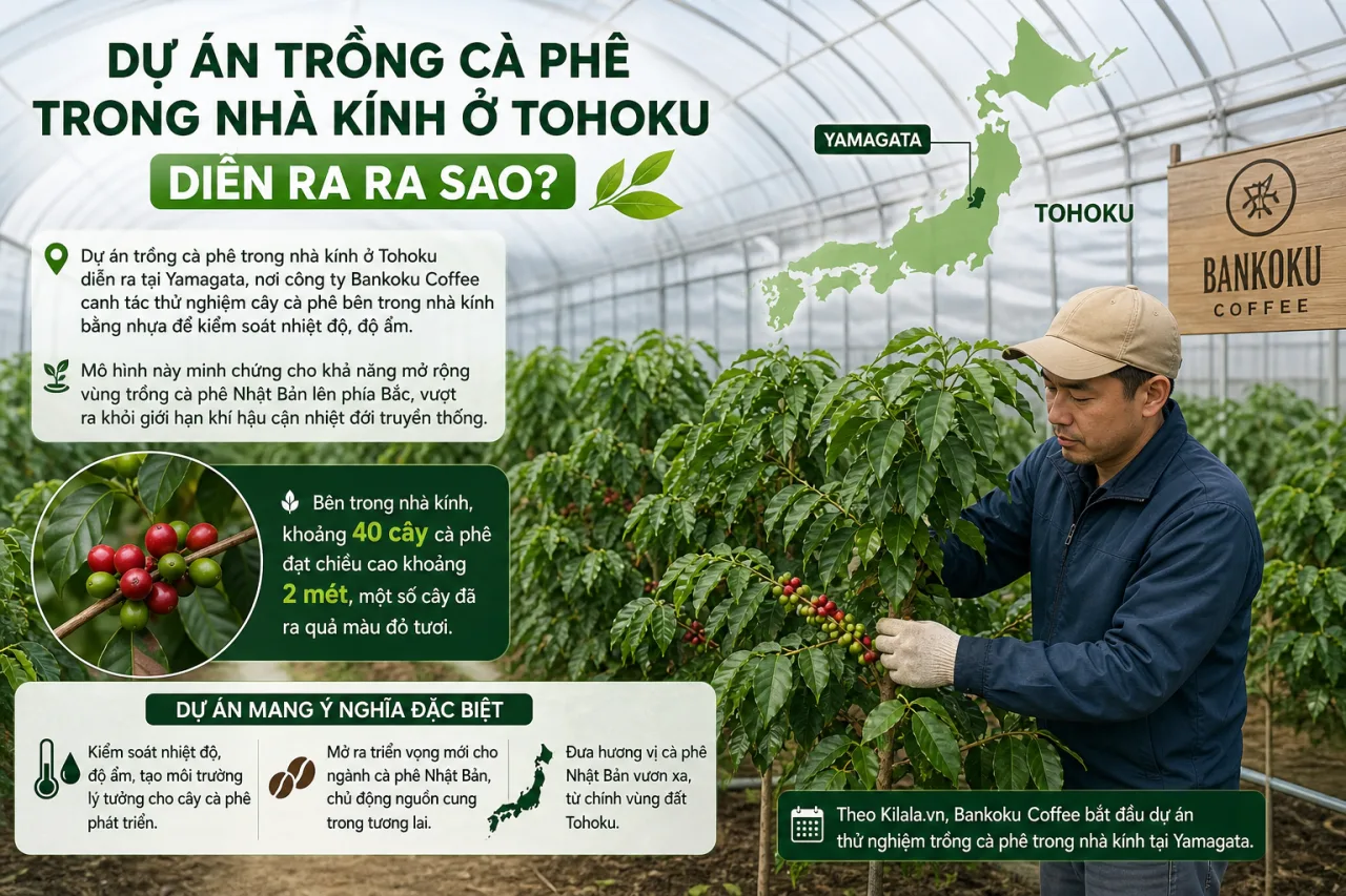 Dự án trồng cà phê trong nhà kính ở Tohoku (Yamagata) diễn ra ra sao? Dự án trồng cà phê trong nhà kính ở Tohoku (Yamagata) diễn ra ra sao?