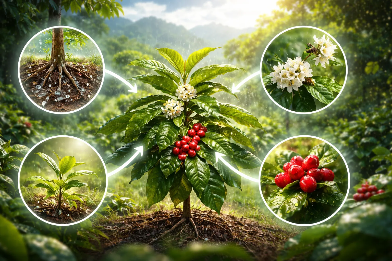 Cơ Chế Tác Động Của Mưa Đến Cây Cà Phê Arabica