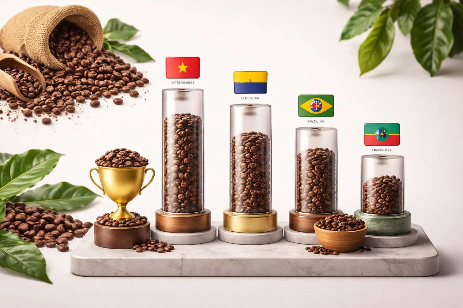 So Sánh Với Các Nhà Sản Xuất Arabica Khác