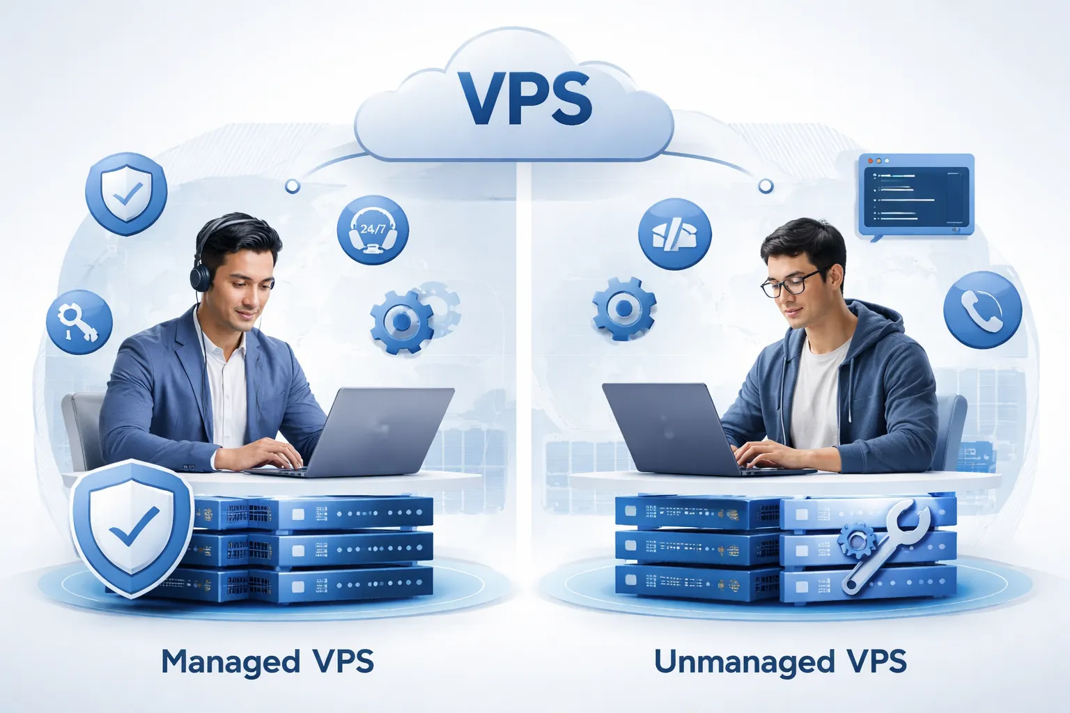 VPS Managed Và Unmanaged Khác Nhau Như Thế Nào?